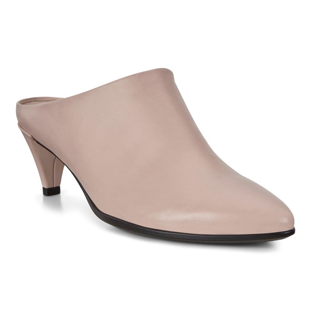 ECCO Womens Mules Pink - Shape 45 Pointy Sleek - KFN-374680